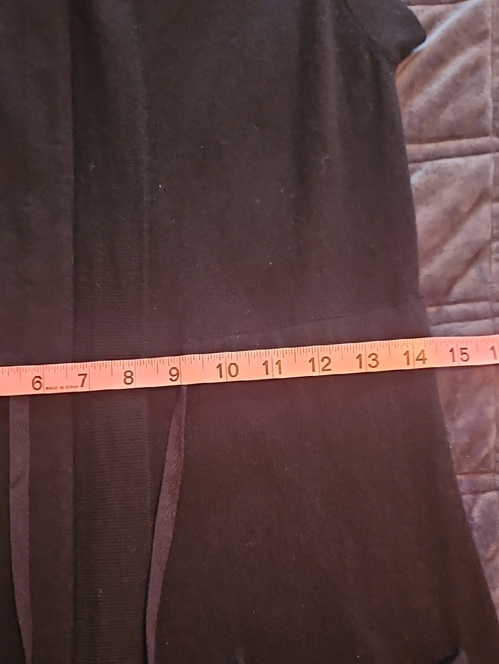 Saks Fifth Avenue Silk Cashmere Vest,Black Zip, Tie Waist, Luxury, Minimalist - Picture 7 of 9
